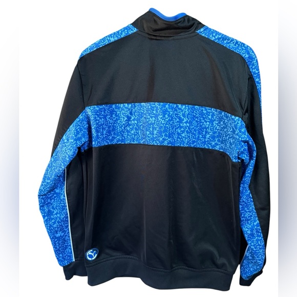 PUMA Black and Blue Zip Up Sweater - Picture 2 of 3